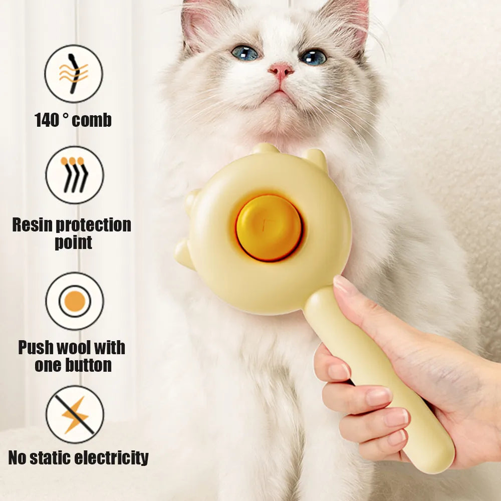 Pet Comb Brush Self Cleaning
