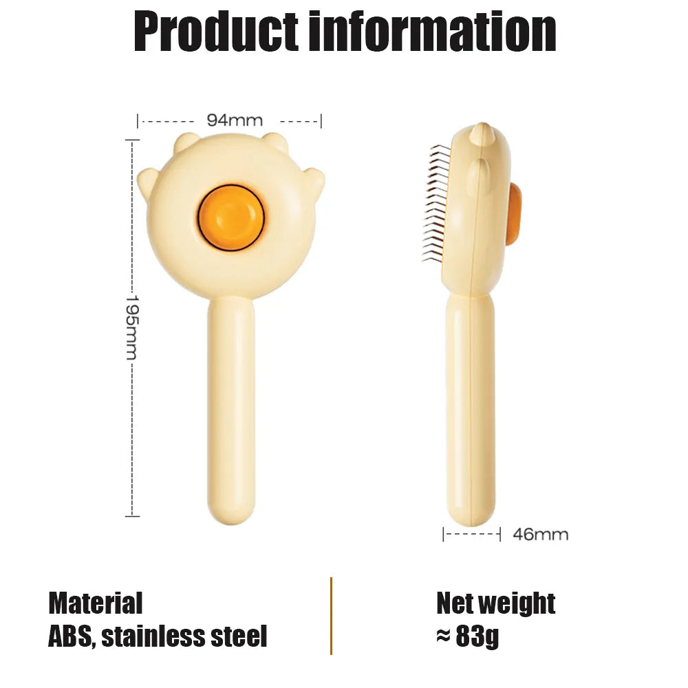 Pet Comb Brush Self Cleaning