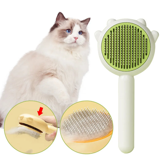 Pet Comb Brush Self Cleaning