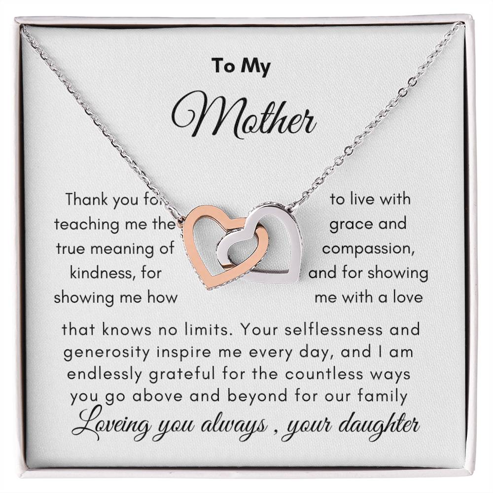 To My Mother | Interlocking Hearts